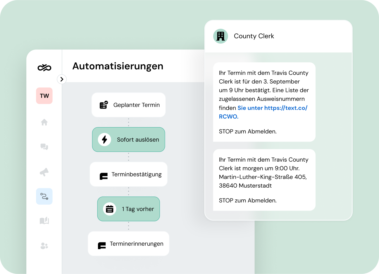 Image for Sofortige Erreichbarkeit der Bürger mit SMS-Nachrichten