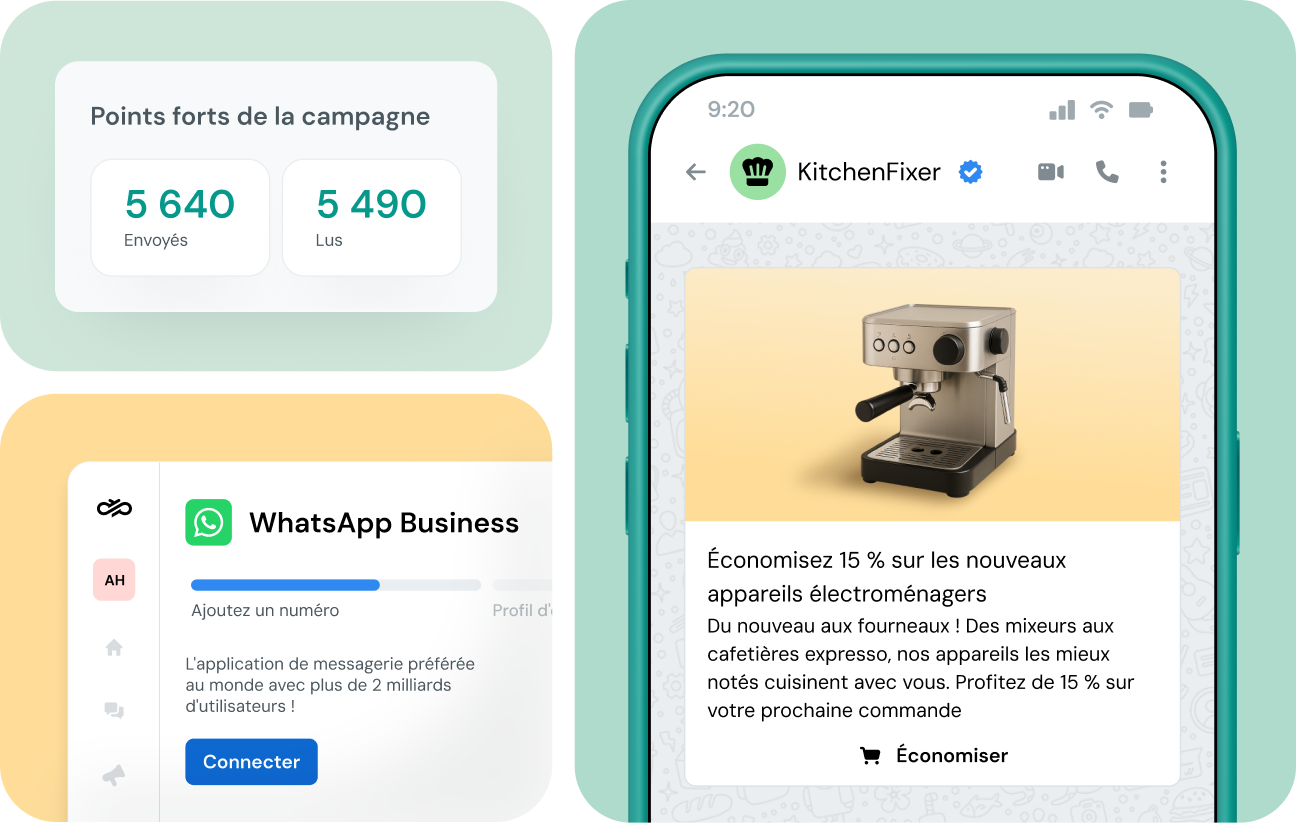 Image for Communiquez avec vos clients sur leur application de messagerie préférée