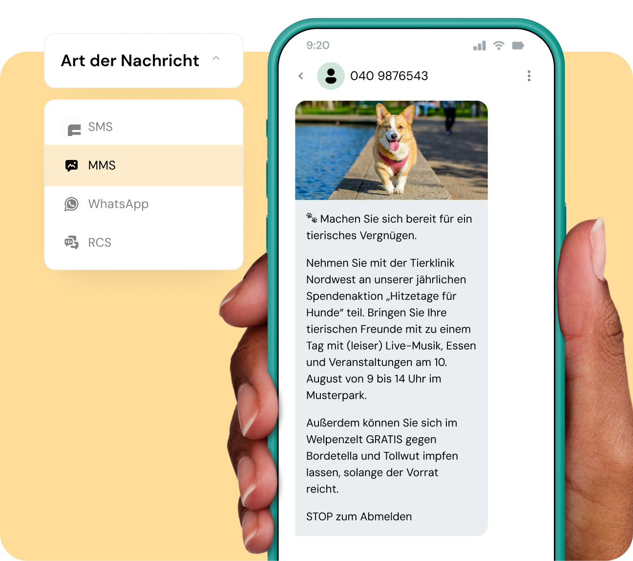 Bild für SMS, die mit Ihren Systemen synchronisiert werden
