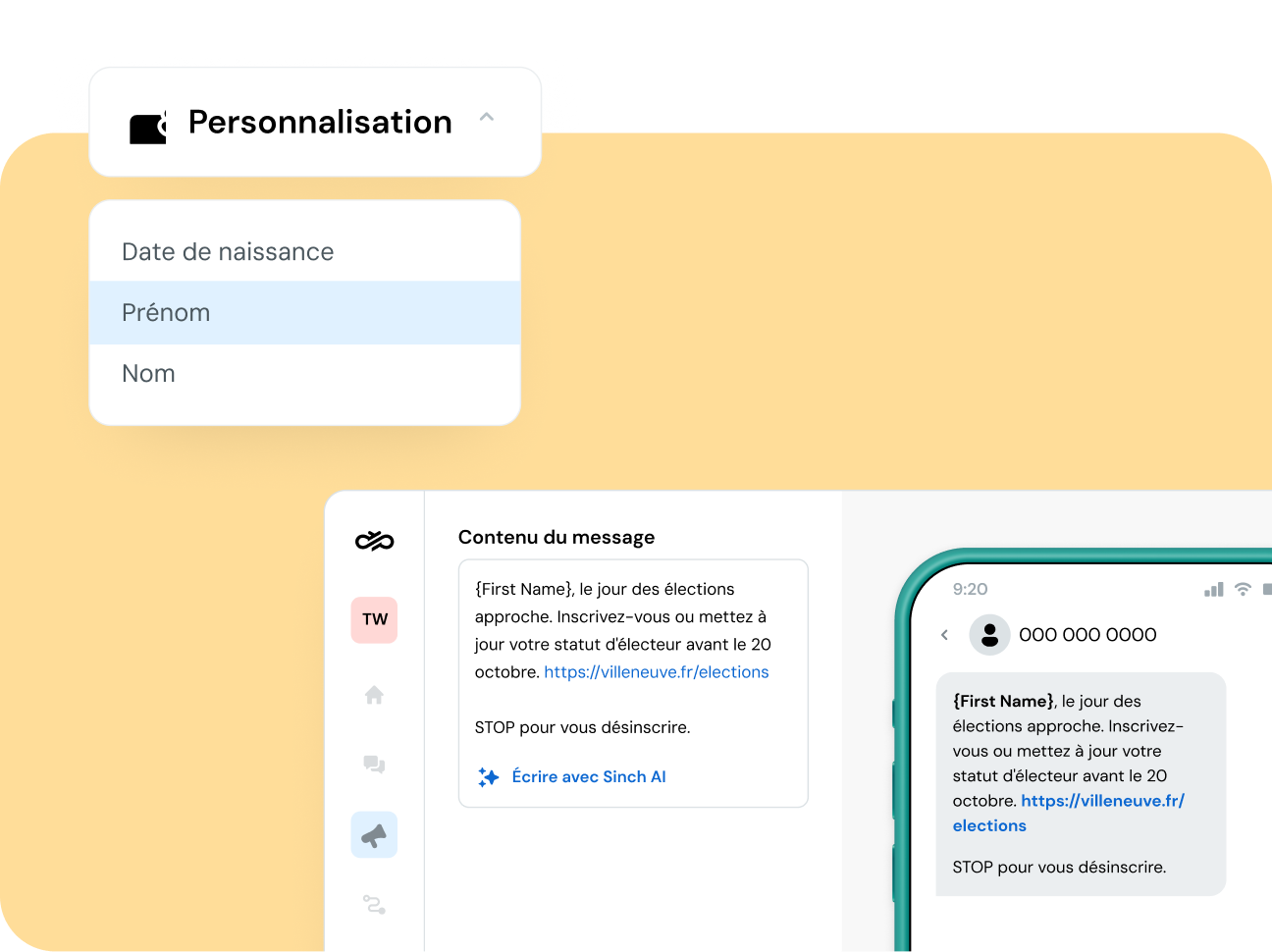 Image pour Atteignez un plus grand nombre de personnes grâce à des campagnes SMS ciblées