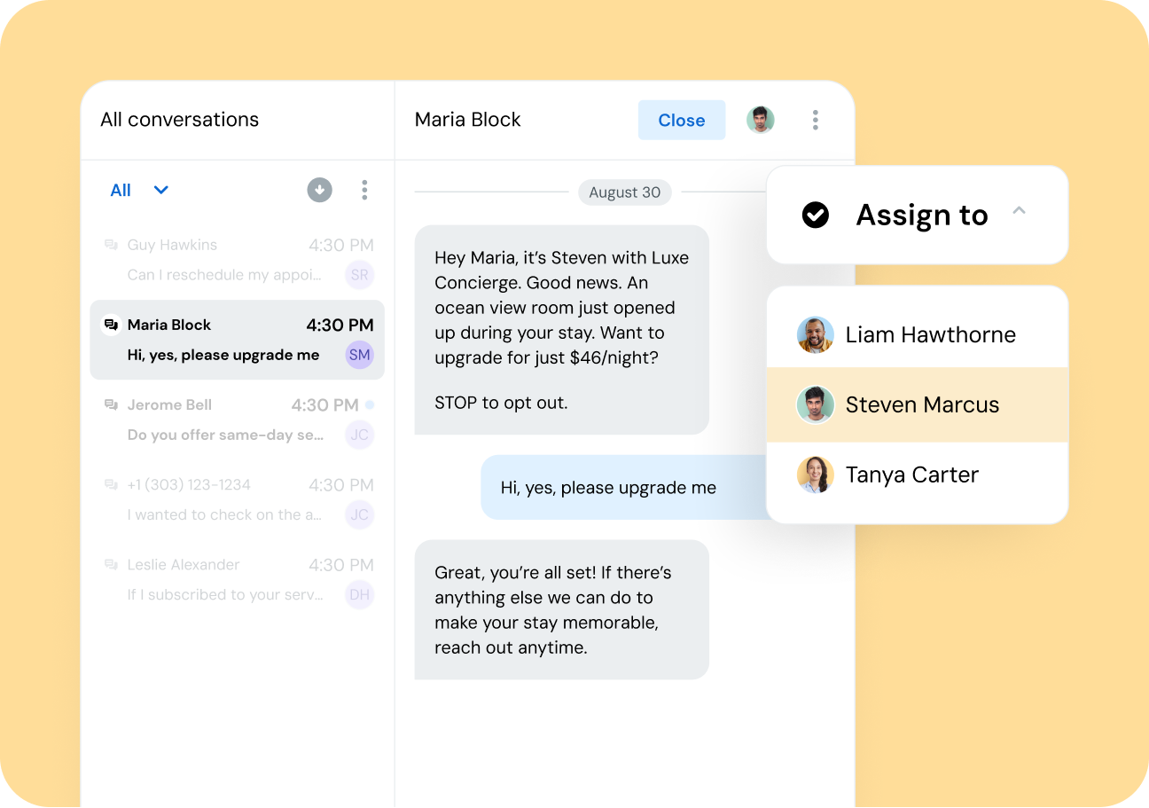Image for Manage all conversations in one dashboard