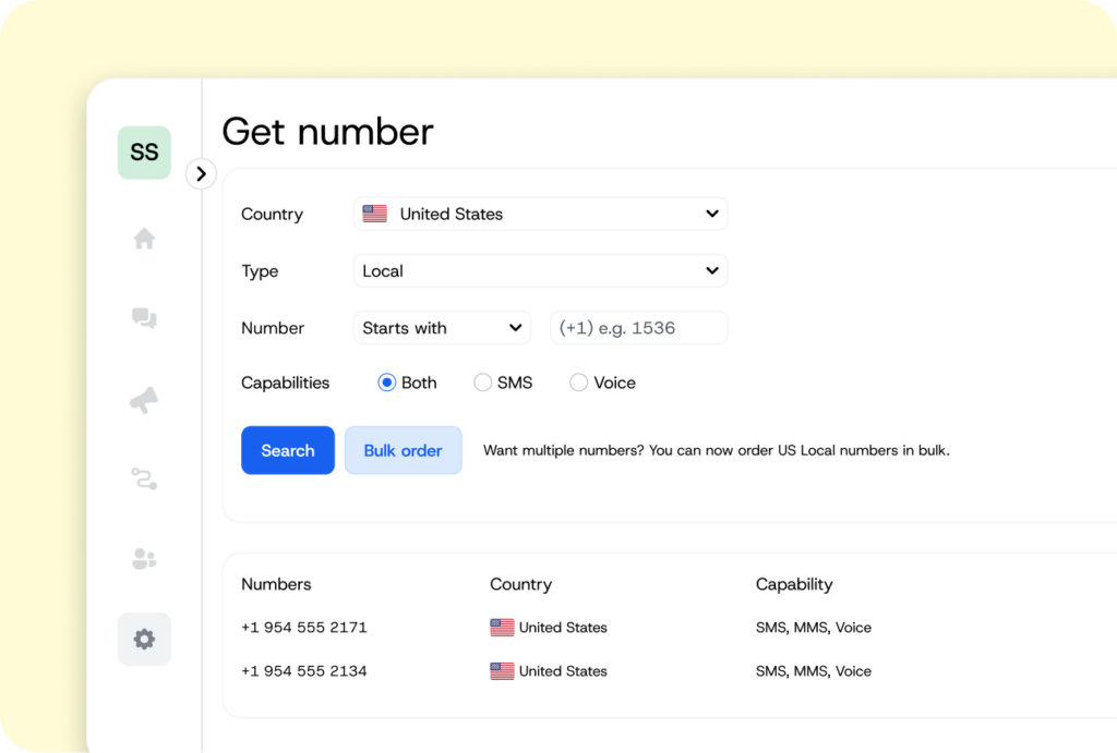 10-digit long code (10DLC) A2P messaging for US | Sinch
