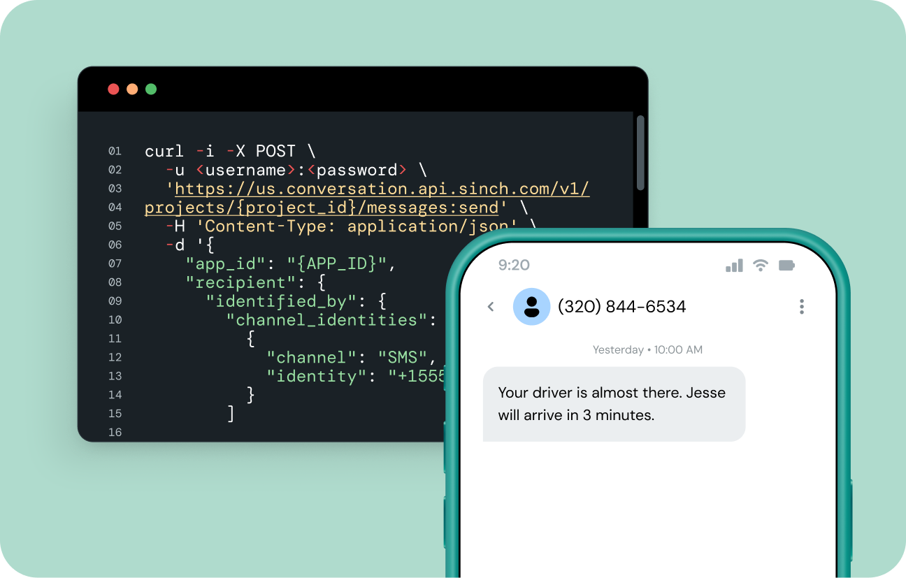 Image for Simple, secure SMS API for global reach