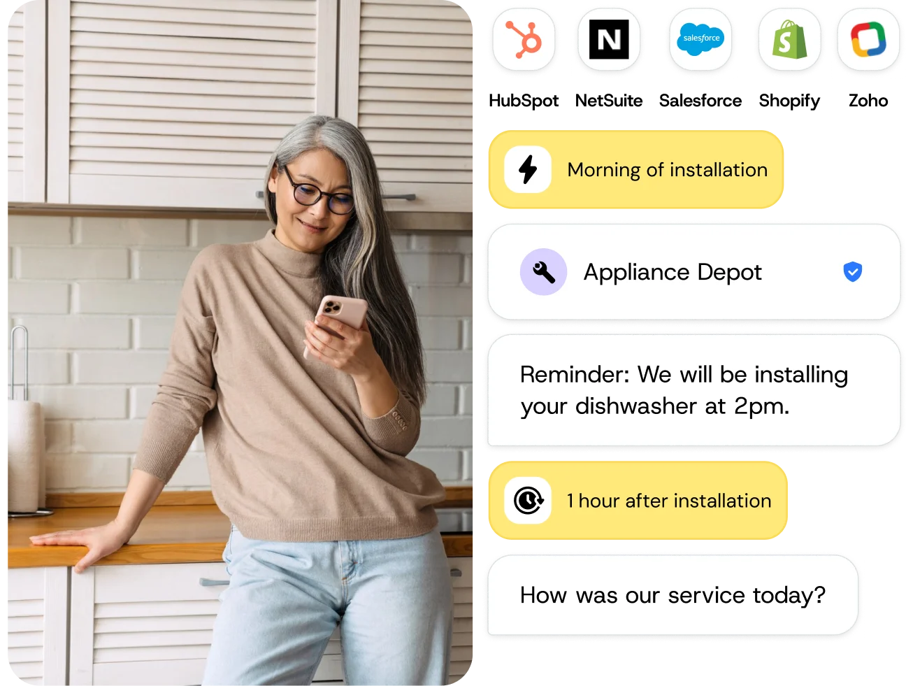 Image for Schedule reminders and automated SMS in minutes