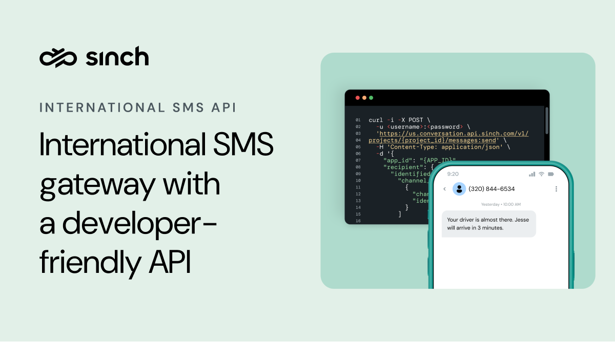 International SMS Gateway for Global Scale | Sinch
