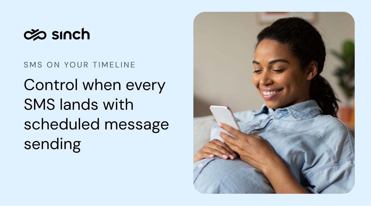 Scheduled message sending | Sinch