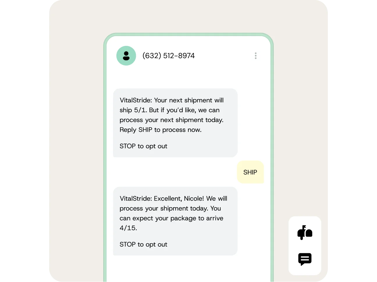 Image for Text messaging for manufacturing