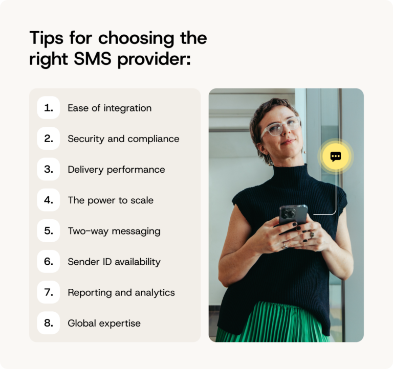 Choosing the Right SMS Provider: A Guide - Sinch
