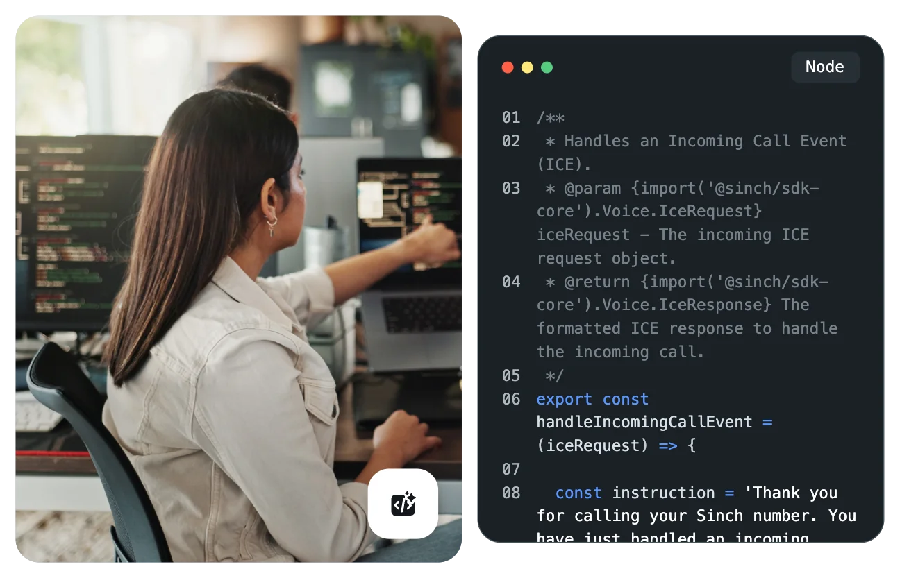 Image for Sinch Functions: Run voice and messaging code without servers