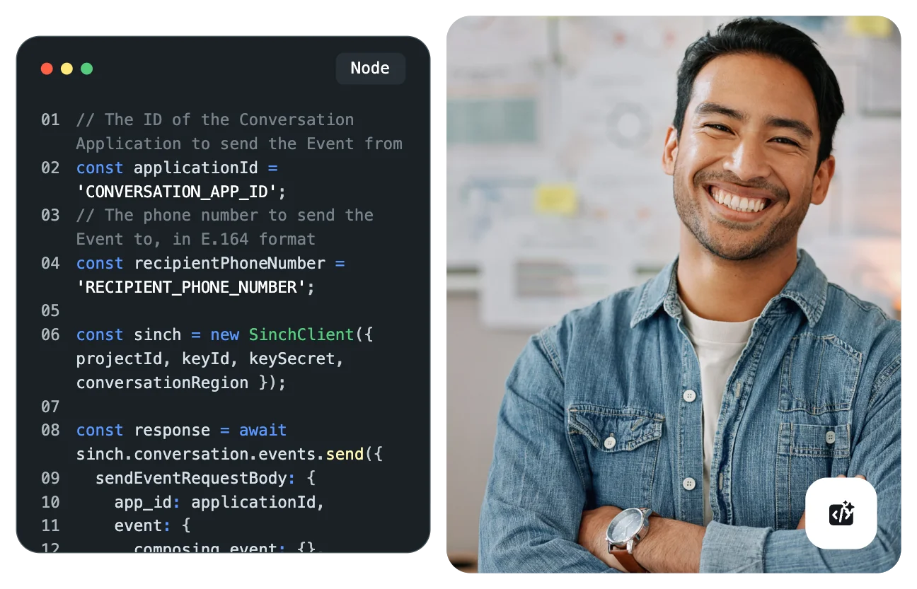 Image for Sinch plugins and integrations for your editor and AI agent