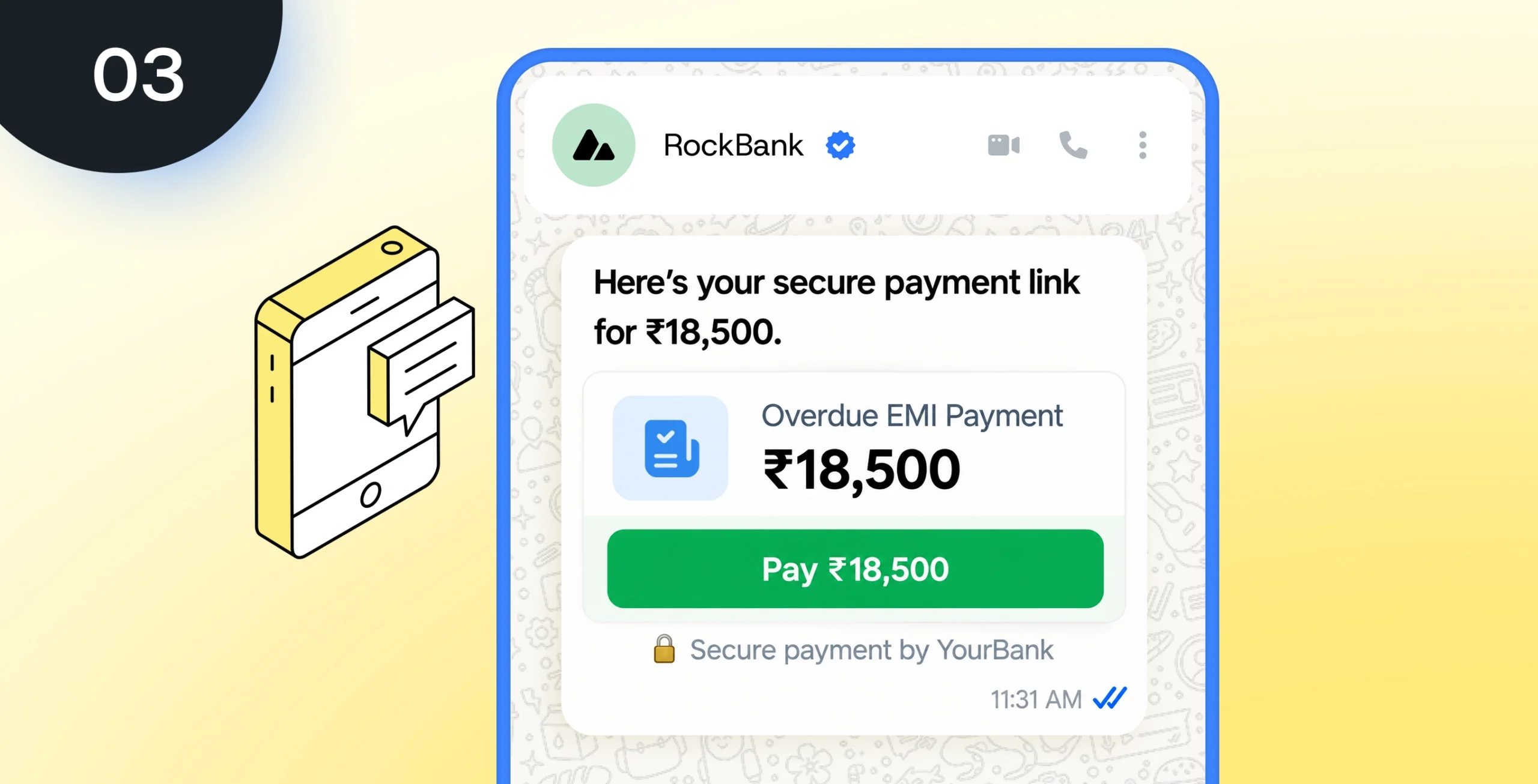 Image for  WhatsApp, Payment - (The money moves, mid-call)
