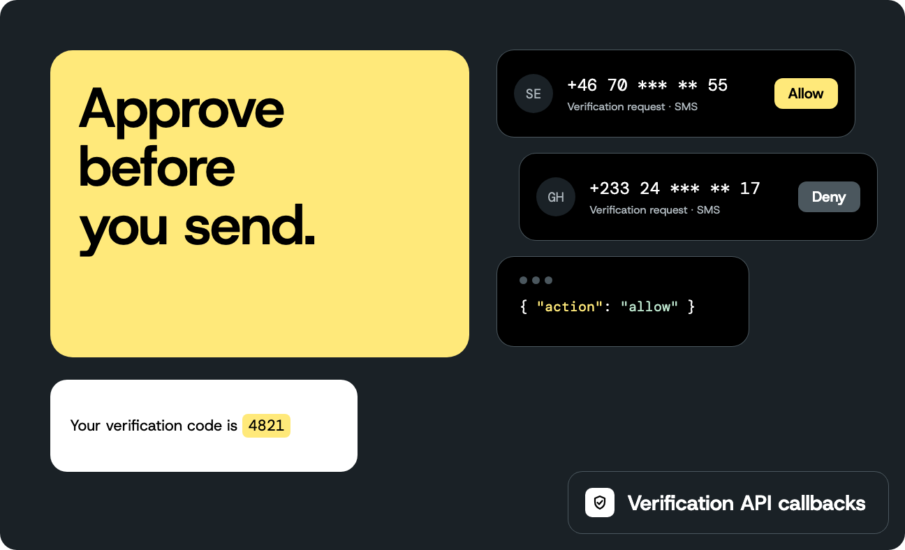 Image for Verify phone numbers with the Sinch Verification API